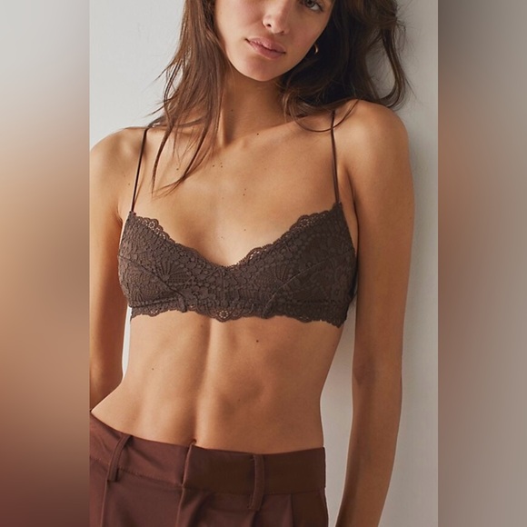 Free People Intimately * Maya * Multiway Bralette In Hot Fudge Brown .NWT - Picture 1 of 3